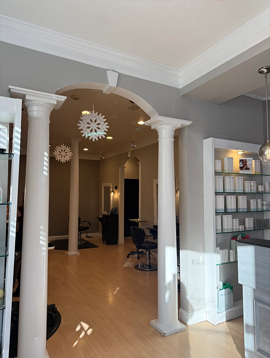 entrance of day spa in easton ma